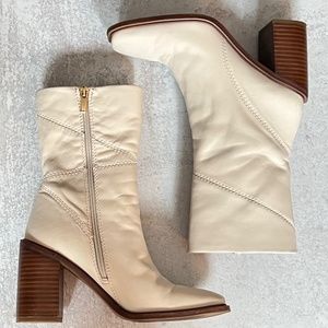 Franco Sarto Stevie Bootie White - 7.5